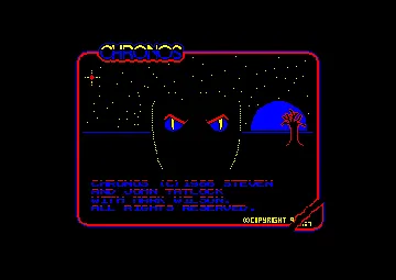 Chronos (UK) (1987) screen shot title